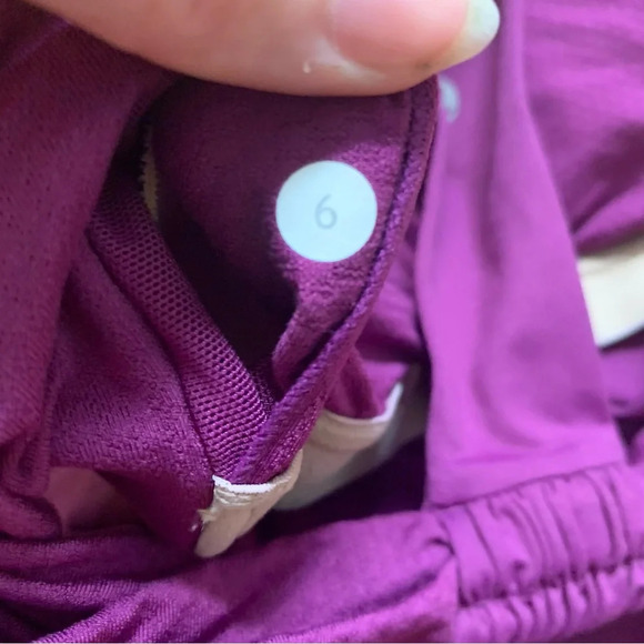 Lululemon Turbo Tank Built In Bra Purple Size 6 Racerback Athletic Running Yoga - Picture 5 of 5